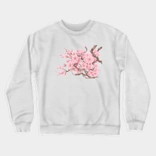 Sakura bonsai, Sakura, Flowers, Bloom, Cherry blossom, Sakura flowers, Sakura trees, Sakura blossom, Wall art, Modern art Crewneck Sweatshirt